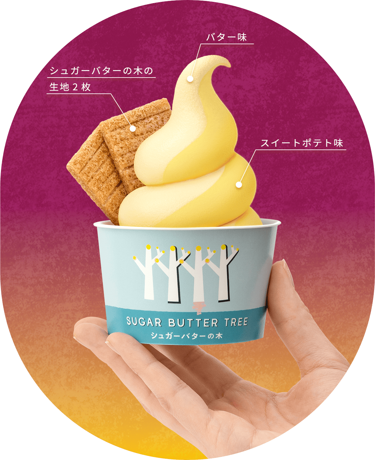 シュガーバターの木 ソフトクリーム イメージ画像